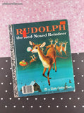 Vintage 1976 Little Golden Book: Rudolph the Red-Nosed Reindeer, Hardcover