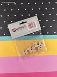 Vintage Wang's International Miniature Wooden Numbers "Two" Sealed Pack