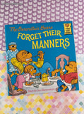 Vintage 1985 The Berenstain Bears "Forget Their Manners" by Stan & Jan Berenstain, Softcover