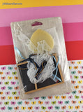 Vintage Love'n Stiches Blackboard or Refrigerator Magnet Counted Cross Stitch Kit NEW