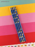 Vintage 1999 Pokemon Pikachu Blue Pencil Set of 4, Unsharpened/Unused