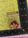 Jolee's By You Fabric Star Red & Gold 3-Dimensional Sticker Pack, New/Sealed