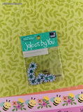 Jolee's By You Blue Dahlia Flowers 3-Dimensional Sticker Pack, New/Sealed