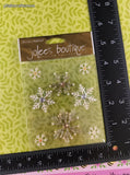 Jolee's Boutique x Stickopotamus GLITTERY Snowflakes 3-Dimensional Sticker Pack, New/Sealed