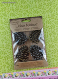 Jolee's Boutique GLITTERY Pinecones 3-Dimensional Sticker Pack, New/Sealed