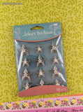 Jolee's Boutique GLITTERY Silver Stars 3-Dimensional Sticker Pack, New/Sealed