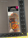 Sandylion Essentials GLITTERY Autumn Leaves 3-Dimensional Sticker Pack, New/Sealed
