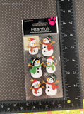 Sandylion Essentials Cute Lil' Snowmen 3-Dimensional Sticker Pack, New/Sealed