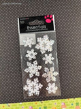 Sandylion Essentials SHINY Snowflakes 3-Dimensional Sticker Pack, New/Sealed