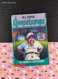 Vintage 1995 1st Scholastic Printing R.L. Stine Goosebumps #33, The Horror at Camp Jellyjam Softcover