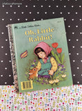 Vintage 1989 1st Printing Little Golden Book: Oh, Little Rabbit! Hardcover