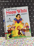 Vintage Little Golden Book: Walt Disney's Snow White and the Seven Dwarfs Hardcover