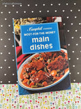 Vintage 1975 Campbell Cookbook: Most-For-The-Money Main Dishes Hardcover, Spiral Bound