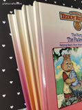 Vintage 1980's The World of Teddy Ruxpin Worlds of Wonder Hardcover Book Set/4