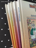Vintage 1980's The World of Teddy Ruxpin Worlds of Wonder Hardcover Book Set/5