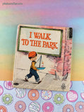 Vintage 1966 Whitman Tell-A-Tale Books, I Walk to the Park, Hardcover