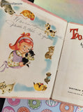 Vintage 1963 Whitman Tell-A-Tale Books, Too Many Kittens, Hardcover