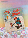 Vintage 1967 Whitman Tell-A-Tale Books, I Play in the Snow, Hardcover
