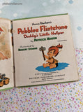 Vintage 1964 Whitman Tell-A-Tale Books, Pebbles Flintstone Daddy's Little Helper, Hardcover