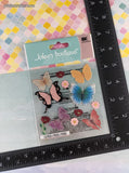 Jolee's Boutique GLITTERY Spring Butterflies 3-Dimensional Sticker Pack, New/Sealed