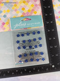 Jolee's Boutique SHINY Mini Flower Gems Sapphire 3-Dimensional Sticker Pack, New/Sealed