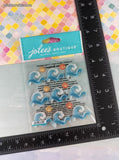Jolee's Boutique GLITTERY Ocean Waves 3-Dimensional Sticker Pack, New/Sealed