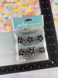 Jolee's Boutique SHINY Black Gem Florals Repeats 3-Dimensional Sticker Pack, New/Sealed