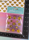 Jolee's Boutique SHINY Pyramid Gem Citrine 3-Dimensional Sticker Pack, New/Sealed
