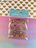 Jolee's Boutique SHINY Pyramid Gem Citrine 3-Dimensional Sticker Pack, New/Sealed