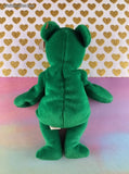 Vintage TY Beanie Baby - Erin, Bear - March 17, 1997 LIKE NEW