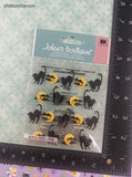 Jolee's Boutique GLITTERY Arching Black Cats Repeats 3-Dimensional Sticker Pack, New/Sealed