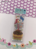 Jolee's by You Cupcake Candle 3-Dimensional Sticker Pack, New/Sealed