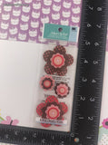 Jolee's by You GLITTERY Polka Dot Flower 3-Dimensional Sticker Pack, New/Sealed