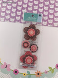Jolee's by You GLITTERY Polka Dot Flower 3-Dimensional Sticker Pack, New/Sealed