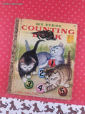 Vintage 1957 Little Golden Book: My First Counting Book Hardcover