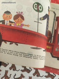 Vintage 1966 1st Printing Little Golden Book: A Dragon in a Wagon and Other Strange Sights Hardcover