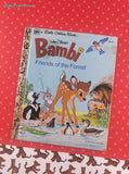 Vintage 1979 Little Golden Book Walt Disney's Bambi: Friends of the Forest Hardcover