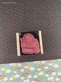 Vintage Fearless Design Happy Lion "Grrreat Work!" Rewards Wooden Block/Rubber Stamp