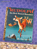 Vintage 1981 Little Golden Book: Rudolph the Red-Nosed Reindeer Hardcover