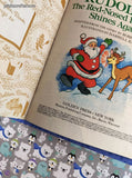 Vintage 1982 1st Printing Little Golden Book: Rudolph the Red-Nosed Reindeer Shines Again Hardcover