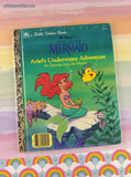 Vintage 1989 Little Golden Book: Walt Disney's The Little Mermaid, Ariel's Underwater Adventure Hardcover