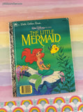 Vintage 1989 1st Printing Little Golden Book: Walt Disney Presents The Little Mermaid Hardcover