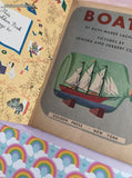 Vintage 1951 1st Printing Little Golden Book Boats Hardcover