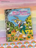 Vintage 1987 1st Printing Little Golden Book: Bugs Bunny and the Pink Flamingos Hardcover
