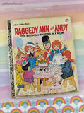 Vintage 1979 Little Golden Book: Raggedy Ann and Andy Five Birthday Parties in a Row Hardcover