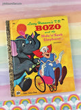 Vintage 1972 3rd Printing Little Golden Book: Bozo and the Hide 'n' Seek Elephant Hardcover