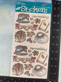 Vintage Frances Meyer FMI Our Wedding Stickers, 1 Sheet New & Sealed