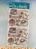 Vintage Frances Meyer FMI Our Wedding Stickers, 1 Sheet New & Sealed
