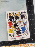 Vintage Graduating with CLASS! Suzy's Zoo Various Characters #9646 Full Sticker Sheets Set/2