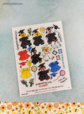 Vintage Graduating with CLASS! Suzy's Zoo Various Characters #9646 Full Sticker Sheets Set/2